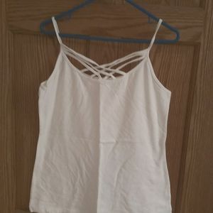 Matrices white cotton/spandex tank
